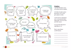 Vorschau - Merkblätter - Glaubenssätze und Affirmationen für Kinder - Deckblatt