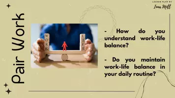 Vorschau - Anderer Materialtyp - Work-Life Balance ESL lesson / Reading class / ESL B1 - Seite 1