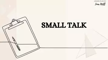 Vorschau - Anderer Materialtyp - Small Talk / Up-to-date phrases / ESL B2 - Deckblatt