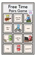 anteprima - Giochi - Free Time (Hobbies) - Pairs Game (Inglese) - Pagina di copertina