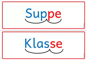 Vorschau - Bildkarten - Wortkarten - Nomen mit Doppelkonsonanten (Klasse 2-3) - Seite 2
