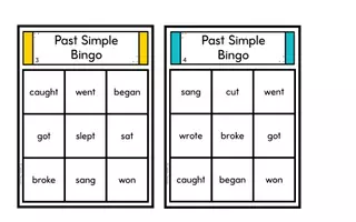 anteprima - Giochi - Past Simple - Bingo! - Pagina 3