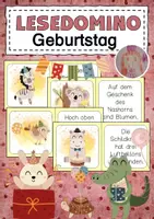 Vorschau - Spiele - Lesedomino / Lesespiel : Geburtstag - Deckblatt