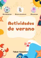 Vista previa - Unidades / Secuencias / Situaciones de Aprendizaje - Pack Verano: Vacaciones Divertidas - página 1