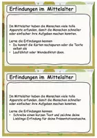 Vorschau - Stationenlernen - Mittelalter Erfindungen Wissens- und Schönschreibkartei - Seite 2