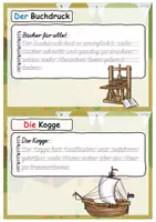 Vorschau - Stationenlernen - Mittelalter Erfindungen Wissens- und Schönschreibkartei - Seite 3
