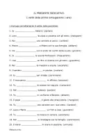 anteprima - Esercizi - Il presente indicativo-raccolta di materiali - Pagina 1