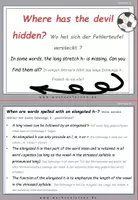 Vorschau - Fördermaterial/Inklusion - DaF / DaZ Englisch: Fehlerteufel Haaland Spezial Lesekarten Dehnungs h - Seite 2