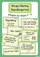 Vorschau - Fördermaterial/Inklusion - Morgen Meeting - Begrüßungsritual - Deckblatt