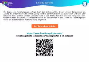 Vorschau - Unterrichtsreihen - Forschungskiste Mikroplastik - Seite 1