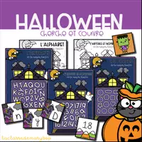 Aperçu - Jeux - La maison hantée - Halloween Alphabet - Page de couverture