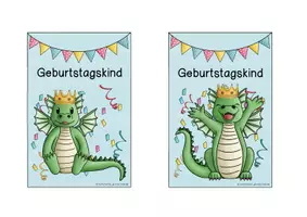 Vorschau - Bildkarten - Drachenklasse - Geburtstagsschilder / Geburtstagsaufsteller - Seite 2