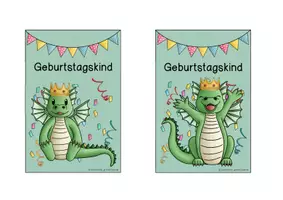 Vorschau - Bildkarten - Drachenklasse - Geburtstagsschilder / Geburtstagsaufsteller - Seite 3