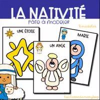 Aperçu - Fiches - La Nativité - Pâte à modeler - Page de couverture
