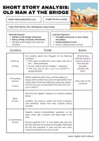 Vorschau - Stundenentwürfe - Short Story Analysis Lesson: Old Man at the Bridge - Deckblatt