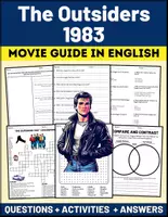 Vorschau - Arbeitsblätter - The Outsiders 1983 Movie Guide: Questions + Activities + Answers - Deckblatt