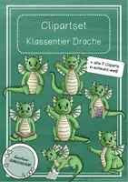 Vorschau - selbst erstellte Cliparts/Grafiken - Clipartset - Klassentier Drache / Drachenklasse (Privater Gebrauch) - Deckblatt
