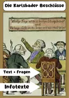 Vorschau - Arbeitsblätter - Karlsbader Beschlüsse 1819: Geschichte, Maßnahmen, Auswirkungen - Deckblatt