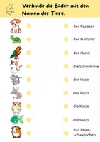 Vorschau - Arbeitsblätter - AB's und Bild- und Wortkarten zum Thema Haustiere für DaZ - Seite 3