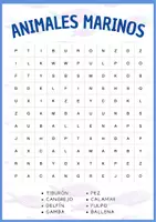 Vista previa - Juegos / Gamificación - Pack sopa de letras (animales) - página 1