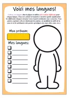 Aperçu - Feuilles d'exercices - Education Interculturelle "Voici mes langues" - Page de couverture