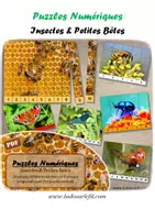 Aperçu - Apprentissages en autonomie - Puzzles numériques - Insectes - Bandes blanches - Page de couverture