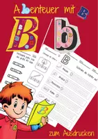 Vorschau - Unterrichtsreihen - Buchstaben mit B/b, Schreibübungen für Klasse 1 und 2 - Seite 1