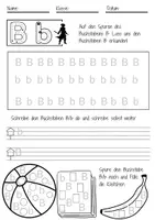 Vorschau - Unterrichtsreihen - Buchstaben mit B/b, Schreibübungen für Klasse 1 und 2 - Seite 3