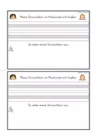 Vorschau - Stundenentwürfe - Rückblick Musikunterricht 2. Klasse: Musik 2. Schuljahr Reflexionsheft - Seite 3
