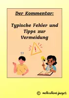Vorschau - Merkblätter - Der Kommentar: Typische Fehler - Deckblatt