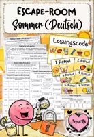 Vorschau - Arbeitsblätter - Escape Room Sommer (Deutsch / Klasse 3) - Deckblatt