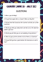 Vista previa - Hojas de trabajo - Is your horoscope Cancer? - página 3