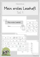 Vorschau - Arbeitsblätter - Mein erstes Leseheft - Teil 1 (Bilder, Buchstaben, Silben, Wörter und Sätze) - Deckblatt