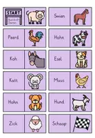 Vorschau - Spiele - Domino Buernhoffdeerten / Deerten / Tiere Niederdeutsch - Seite 1