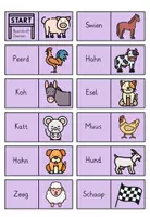 Vorschau - Spiele - Domino Buernhoffdeerten / Deerten / Tiere Niederdeutsch - Deckblatt