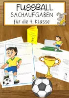 Vorschau - Arbeitsblätter - Fußball - Sachaufgaben 4. Klasse - Deckblatt