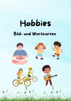 Vorschau - Spiele - Hobbies "Merk es dir!" mit Wortkarten für DaF/DaZ - Deckblatt