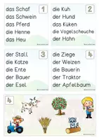 Vorschau - Spiele - Lesen und Merken, Bauernhof, Deutsch/DAZ/Förderunterricht - Seite 1