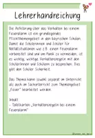 Vorschau - Präsentationen/Tafelbilder - Tafelkarten Verhaltensregeln Feueralarm - Seite 1
