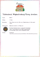 Vorschau - Präsentationen/Tafelbilder - Tafelmaterial Wegbeschreibung Giving directions - Seite 1