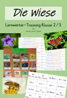 Vorschau - Arbeitsblätter - Die Wiese - Lernwörter-Training für Klasse 2/3 - Deckblatt