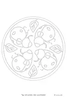 Vorschau - Mal- und Bastelvorlagen - Mandalas "Wiese" zum Prickeln - Fensterbilder basteln Frühling - Seite 3