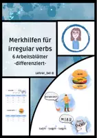 Vorschau - Arbeitsblätter - IRREGULAR VERBS Merkhilfen-ABs mit Eselsbrücken - Deckblatt