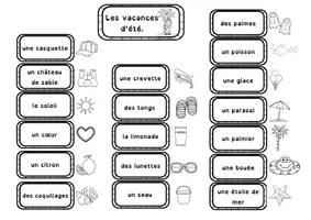 Aperçu - Feuilles d'exercices - Livret lecture et jeux sur le thème de l’été - Page de couverture