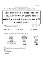 Aperçu - Feuilles d'exercices - Livret lecture et jeux sur le thème de l’été - Page 2