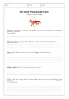 Vorschau - Arbeitsblätter - Was lernt der kleine Prinz durch den Fuchs? - Der kleine Prinz - Gruppenpuzzle - Man sieht nur mit dem Herzen gut - Seite 1