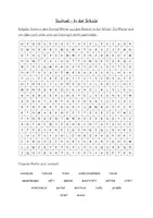 Vorschau - Spiele - Suchsel - In der Schule - Deckblatt
