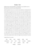 Vorschau - Arbeitsblätter - Suchsel - Tiere - Deckblatt