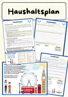 Vorschau - Arbeitsblätter - HAUSHALTSPLAN I - WBS | 45 min | Einführungsstunde - Deckblatt