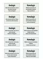 Vorschau - Bildkarten - Evolution Kärtchen Homologie & Analogie - Seite 2